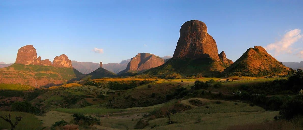 Ethiopian highland scenery