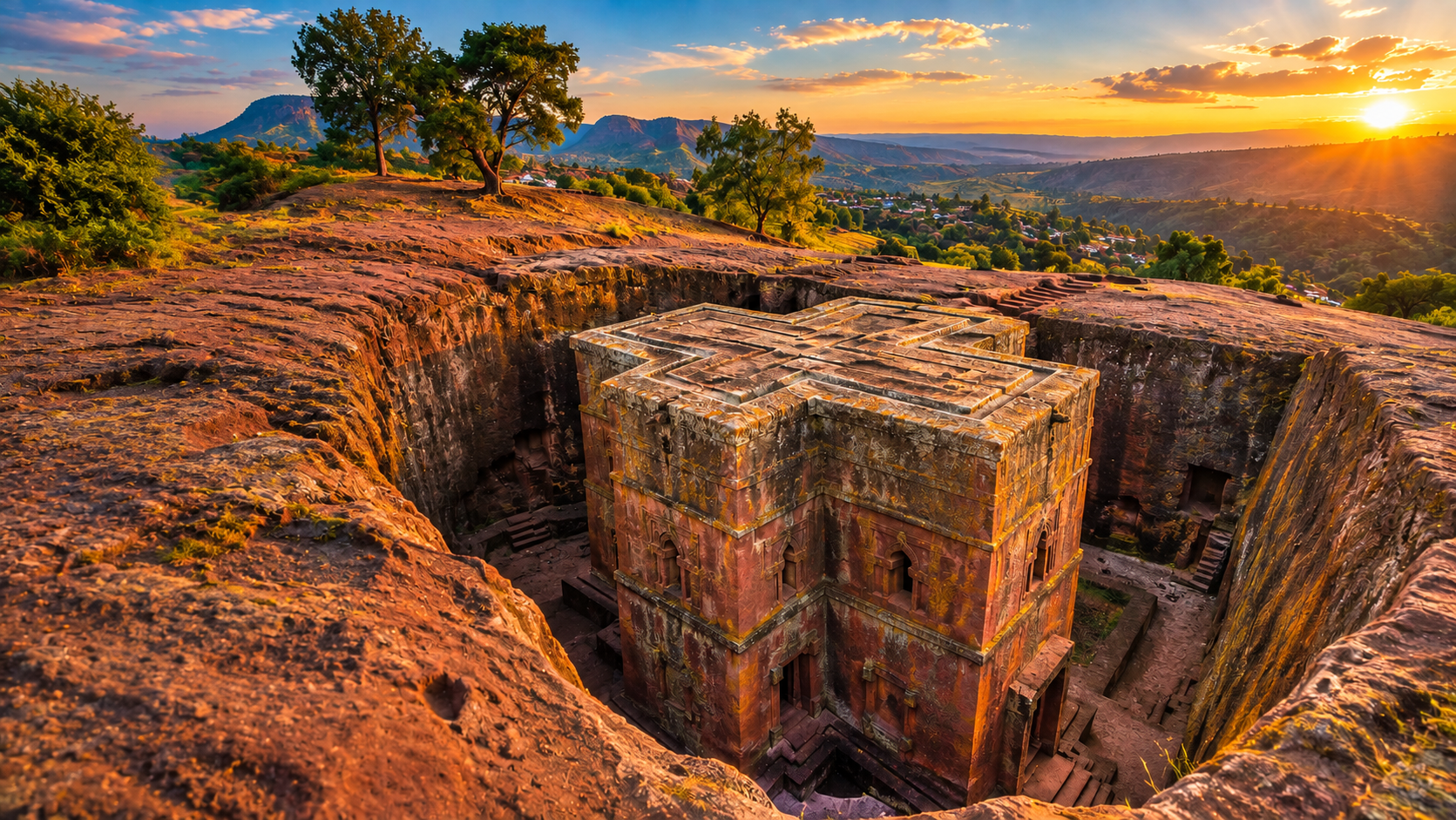 Rock-hewn churches of Lalibela, Ethiopia