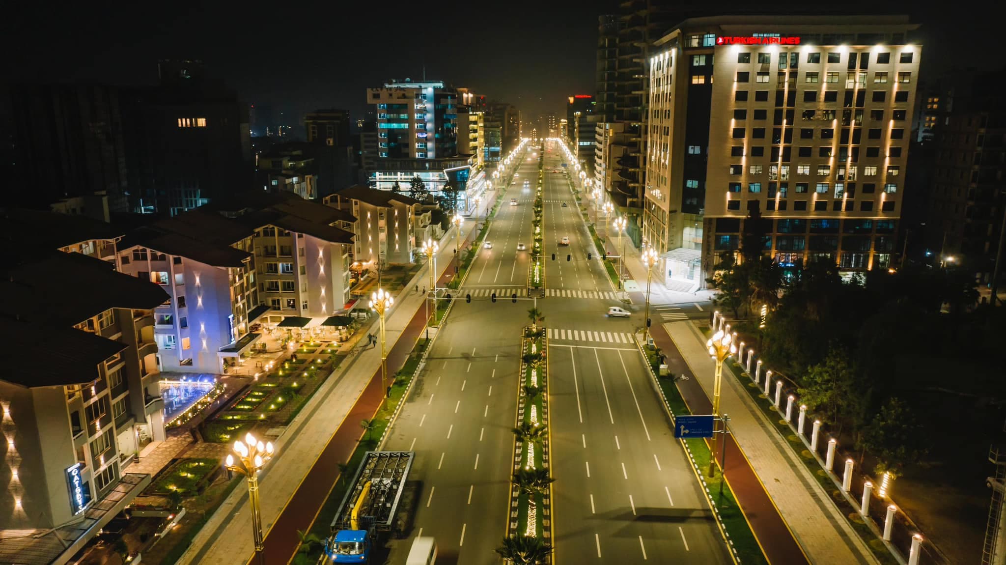 Modern Addis Ababa commercial corridor